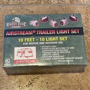 New!! RIVER EDGE Airstream Trailer Light Set 10 Feet-10 Light Set-Indoor Outdoor
